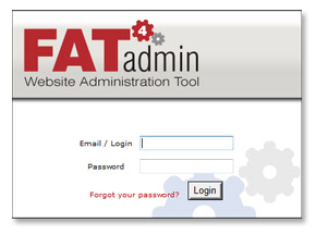 Fat Admin Login Screen