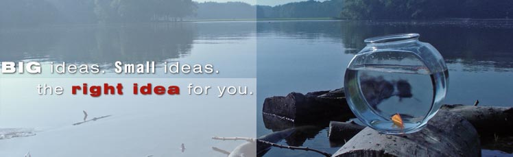 Tagline: Big Ideas. Small Ideas. The Right Idea For you.
