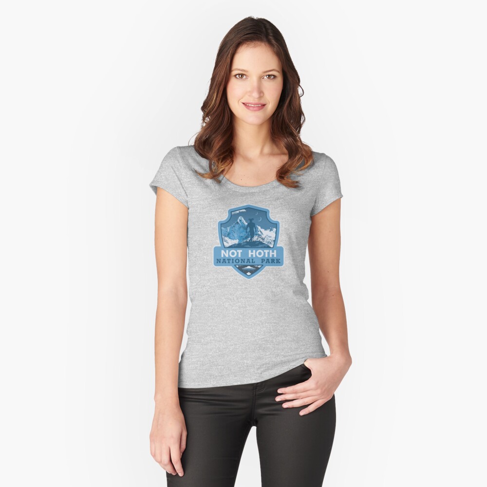 NOT HOTH NATIONAL PARK Fitted Scoop T-Shirt  Ice Planet Barbarians by Ruby Dixon.