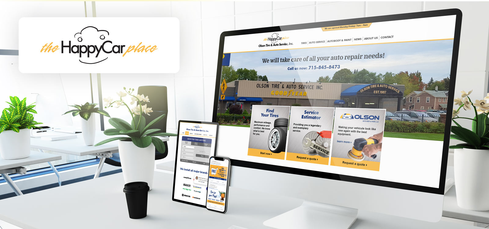 Olson Tire and Auto Website 2019