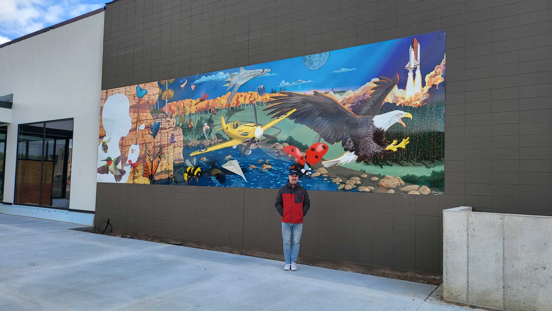 For Scale: Mural for the Children's Imaginarium - Downtown Wausau (35' x 10')